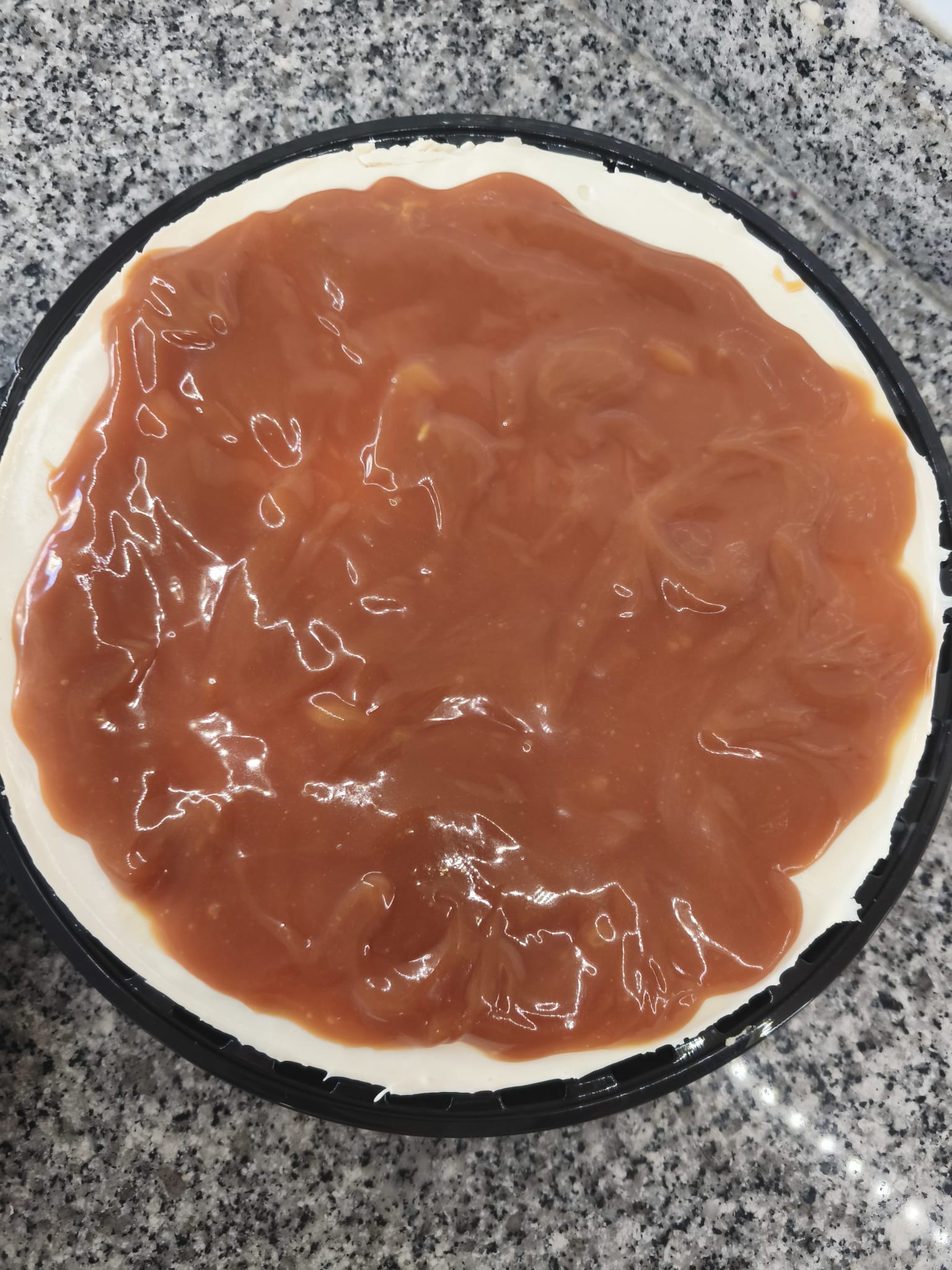 Cheese Cake com Cobertura de Caramelo Salgado